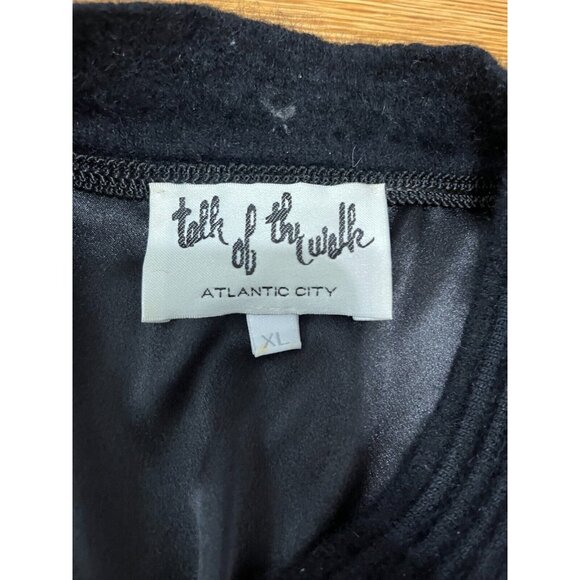 Vintage Talk of the Walk Evening Mohair Open Front Jacket Size XL Black Rabbit - Picture 3 of 5